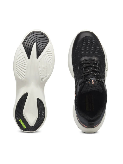 GLIMPSE Black Women's Running Shoes